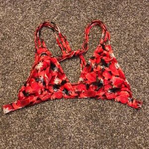 Strawberry print Bikini Top